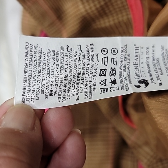 NWT Boden Kew Check Side Stripe Mid-Rise Semi-Fitted Trousers - Sz 4P US / 8P UK - Picture 10 of 13